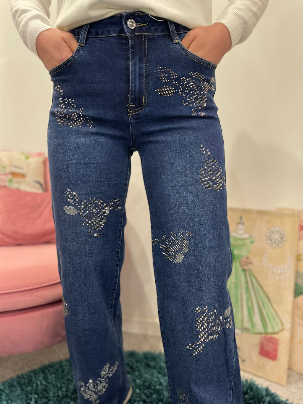 Jeans Wide Leg Gioiello