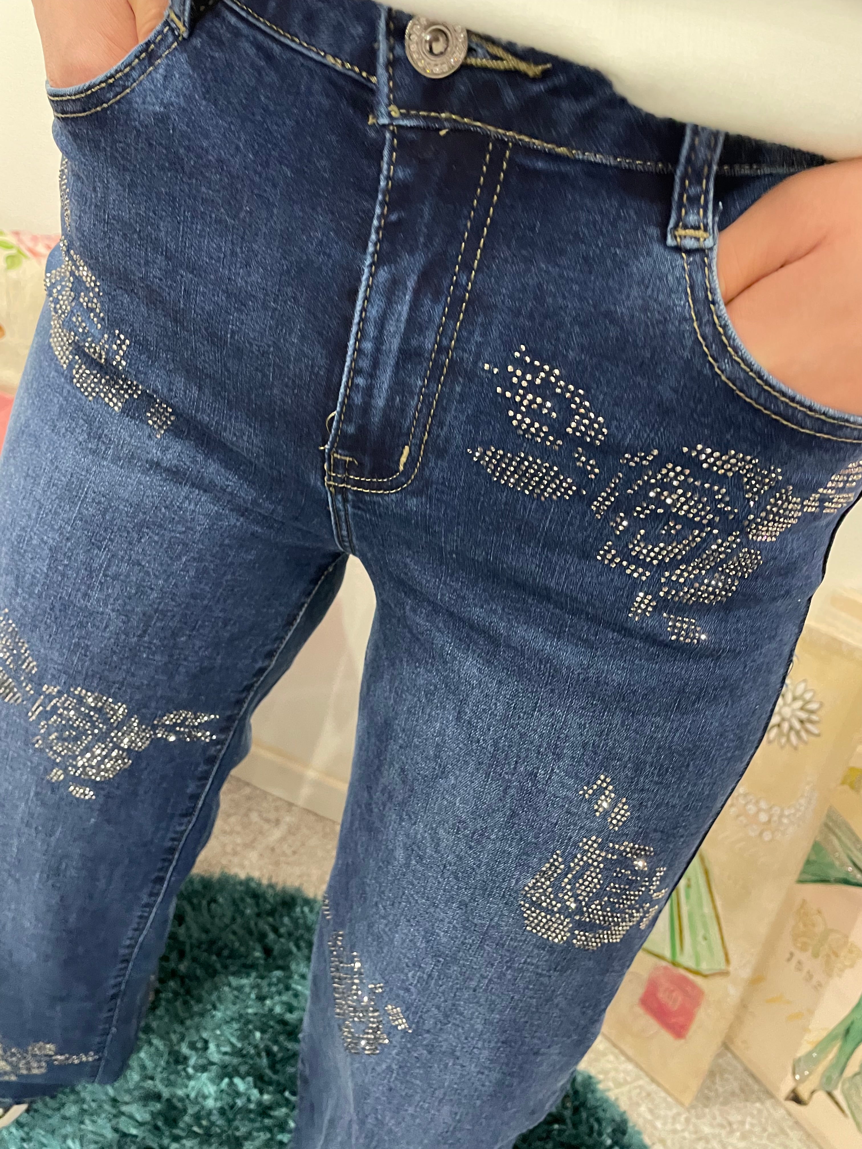 Jeans Wide Leg Gioiello
