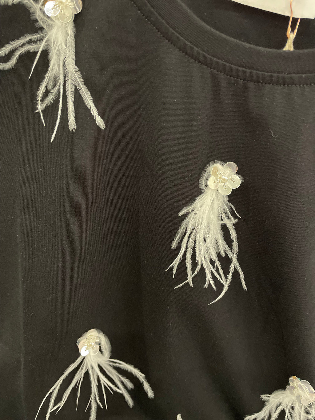 Feather Detail T-Shirt