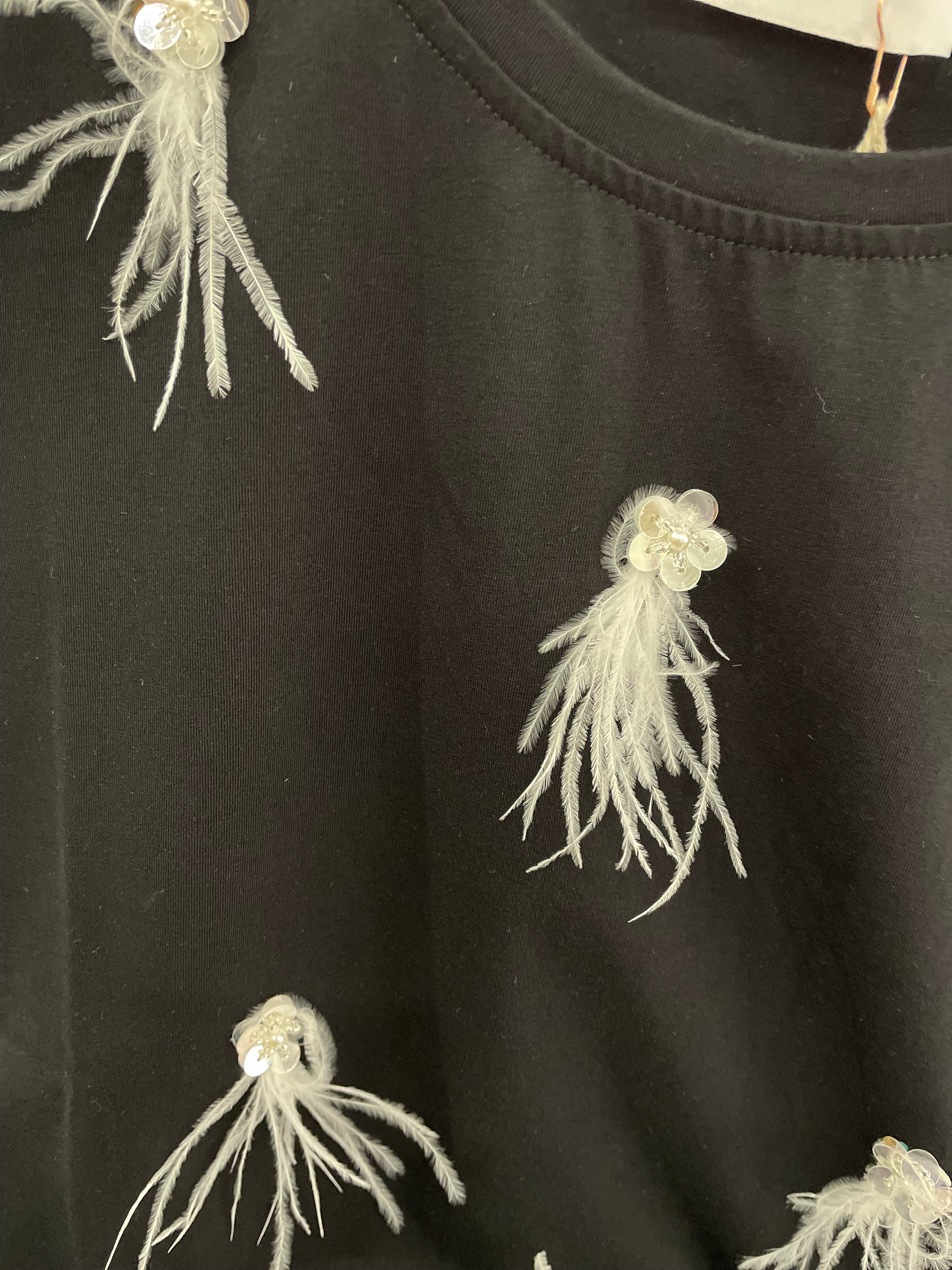 Feather Detail T-Shirt