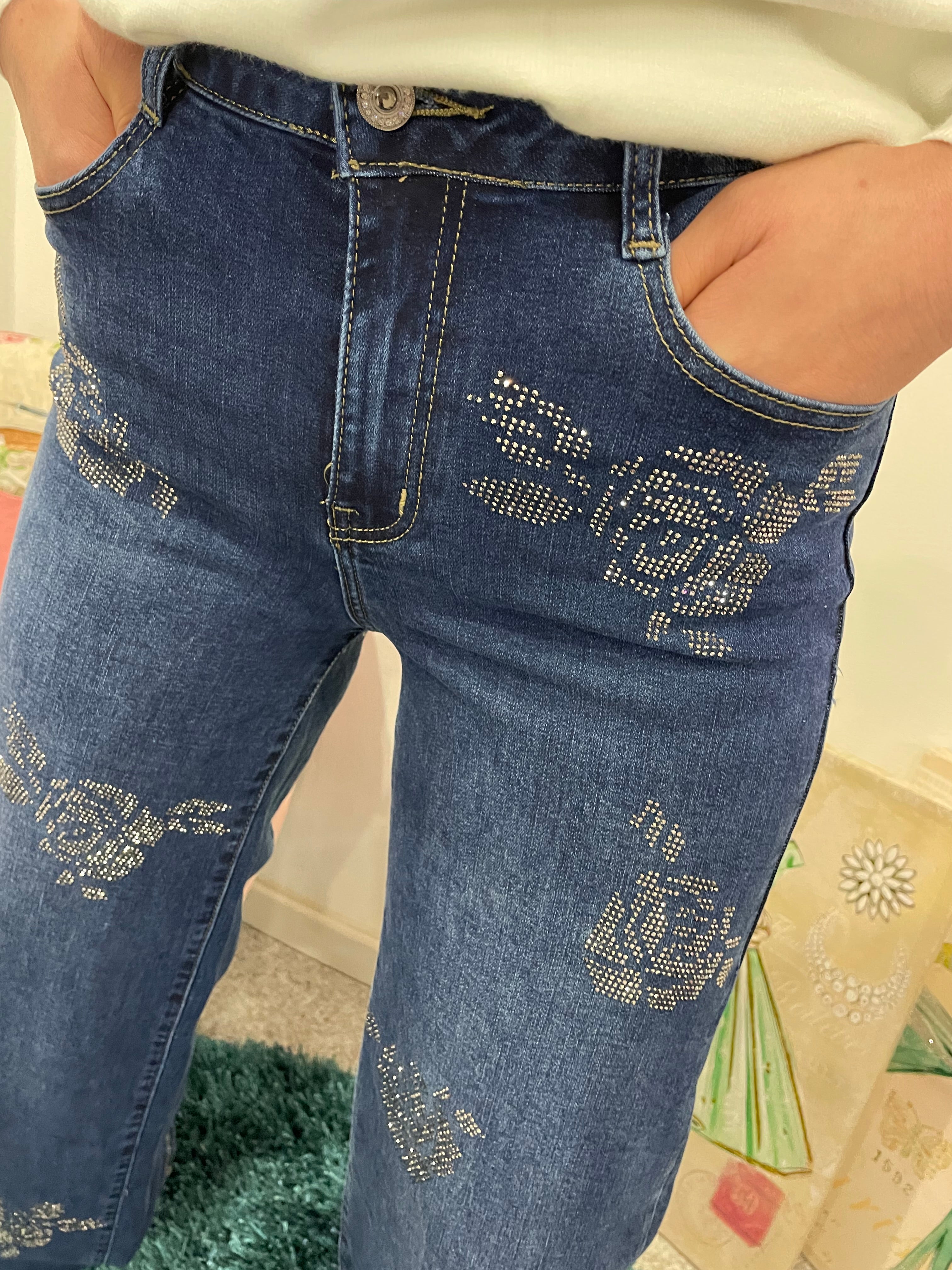 Jeans Wide Leg Gioiello