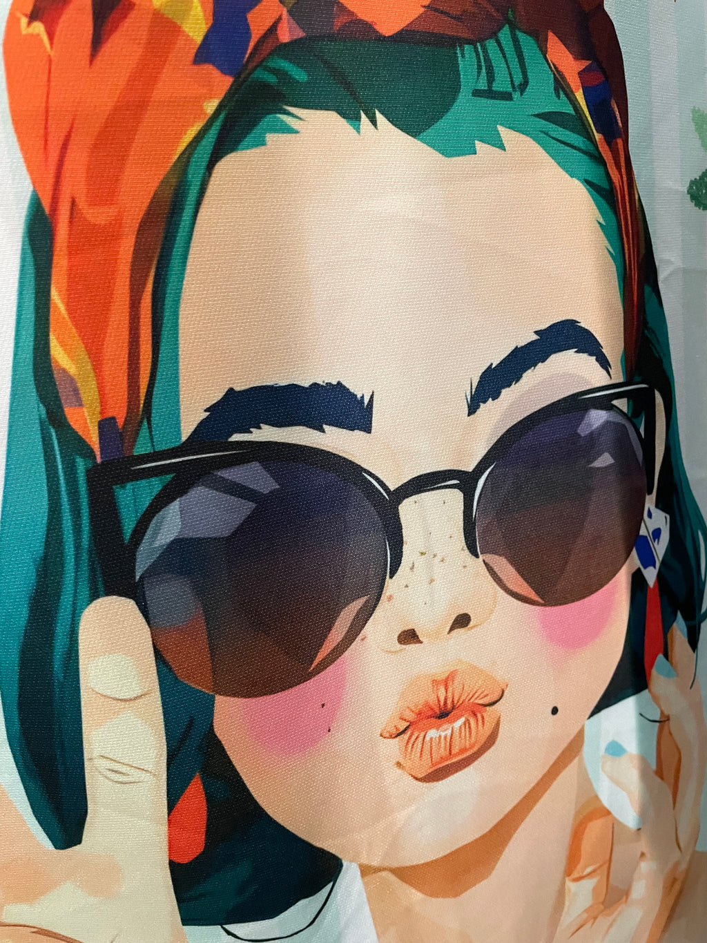 Blazer Tropical a Righe – Stampa Artistica
