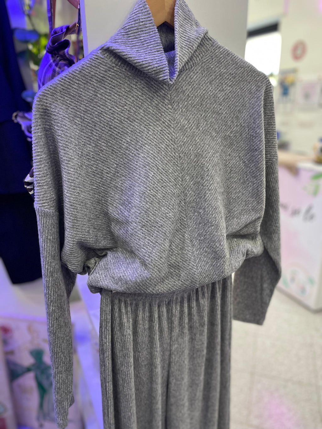 Tuta in Mohair Grigio Mélange – Comfort Chic