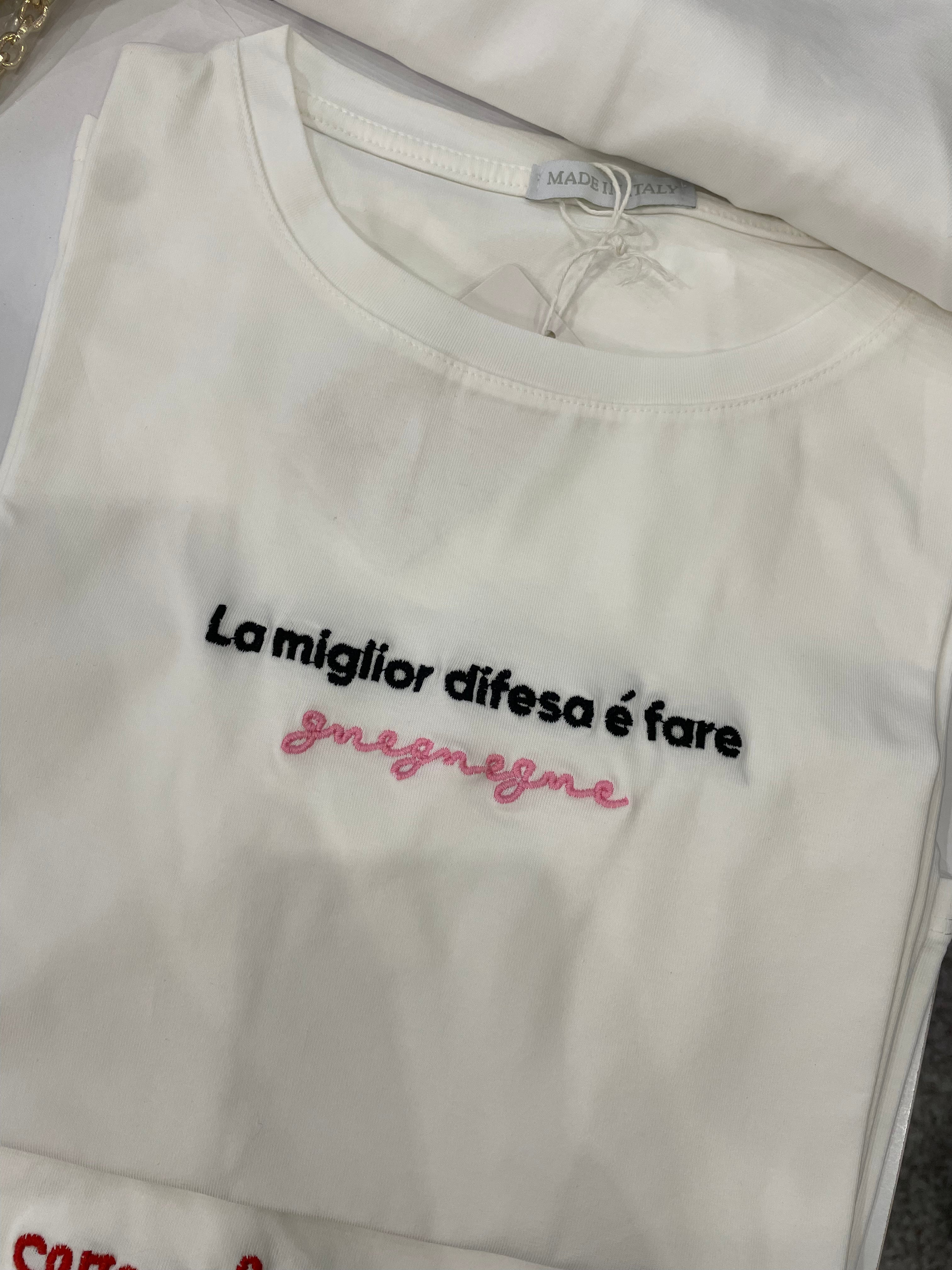 T-shirt ricamo